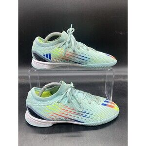 ADIDAS X Speedportal.3 Clear Aqua Blue Indoor Soccer Shoes Youth Size 3 GW8467